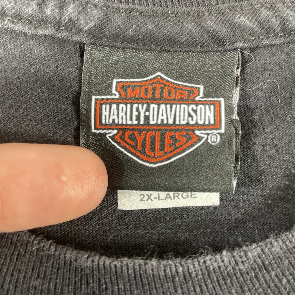 Harley Davidson Shirt Adult 2XL Black Motorcycle Biker Graphic Tee Tuscumbia AL - Picture 7 of 15